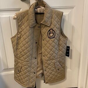 Ralph Lauren Tan Quilted Vest